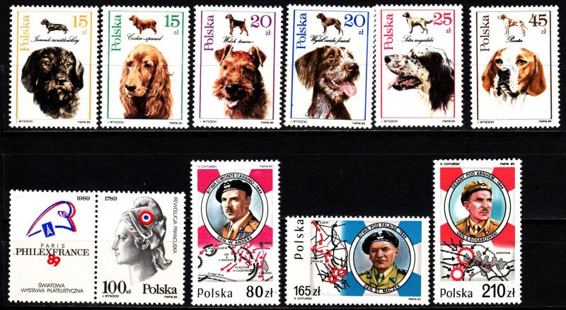 Poland 2900-08 mnh sets