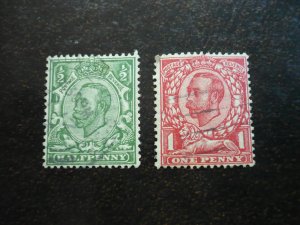 Stamps - Great Britain - Scott# 151-152 - Used Set of 2 Stamps