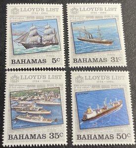 BAHAMAS # 555-558-MINT NEVER/HINGED--COMPLETE SET---1984