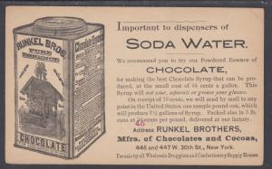 US Sc UX10, c. 1894 Illustrated Advertising Postal Card, Chocolates & Cocoas