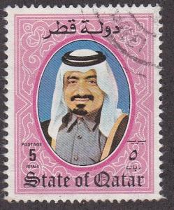 Qatar # 658, Shiek Khalifa, Used, 1/3 Cat