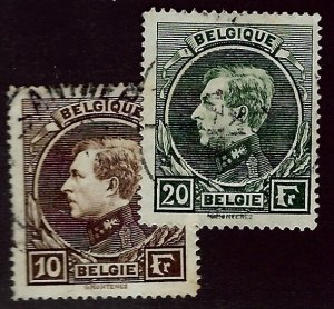 Belgium SC#212-213 Used F-VF SCV$24.00....Worth a Close Look!