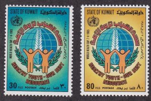 Kuwait # 991-992, World Health Day, NH, 1/2 Cat