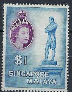 Singapore 40 Unused no gum 1955 issue (ak1887)