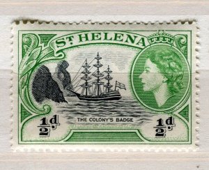 ST.HELENA; 1950s early QEII issue fine MINT MNH unmounted 1/2d. value