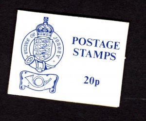 Jersey #SB24a (1976 20p blue stamp sachet) VFMNH not valued