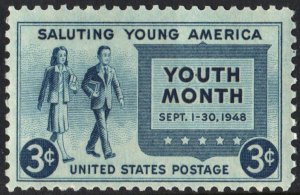 SC#963 3¢ Youth Month Single (1948) MNH