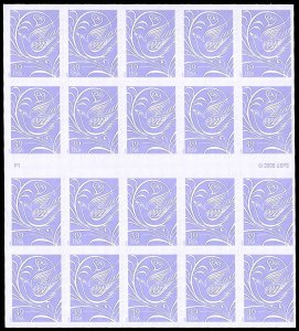 PCBstamps     US #3998a Bk Pane $7.80(20x39c)Dove Facing Left. (P1), MNH, (3)