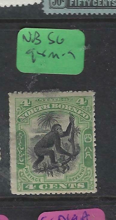 NORTH BORNEO  (P2601B) 4C GREEN MONKEY  SG 98   MOG