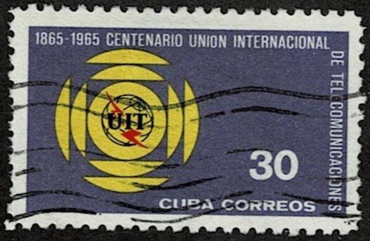 1965 Cuba Scott Catalog Number 968 Used