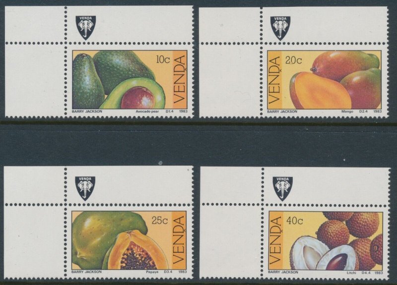 South Africa Homelands Venda  Sc 104-107 MNH  1983 Subtropical Fruit