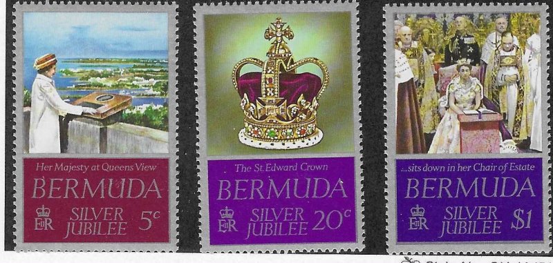 Bermuda  #347-348 Queens Visit to Bermuda (MNH) CV $1.20