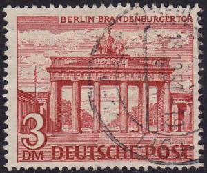 Germany Berlin - 1949 - Scott #9N59 - used - Brandenburg G.