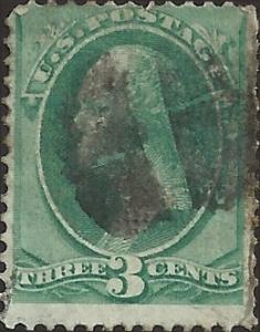 # 136 GREEN USED GEORGE WASHINGTON Cat $32.50