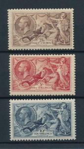 [97803] Great Britain 1934 King George V Re-engraved Sea horses SG 450-452 MNH