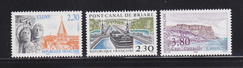 France 2215-2217 Set MNH Scenes