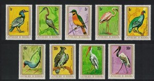 Burundi Hornbill Anhinga Flamingo Eagle Stork Birds 9v 1979 MNH