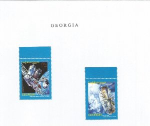 GEORGIA - 2000 - Georgian Space Reflector - Perf 2v Set - Mint Lightly Hinged