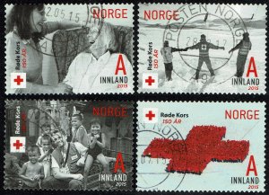 Norway #1759-1762  Used - Red Cross 150th Anniversary (2015)