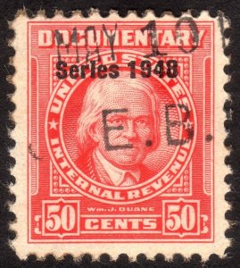 1948, US 50c, Documentary, Used, Sc R496