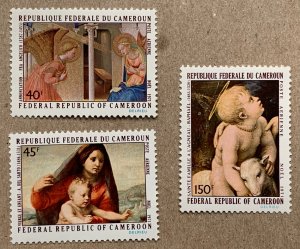 Cameroun 1971 Christmas Paintings, MNH. Scott C178-C180, CV $4.50