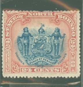 North Borneo #90v  Single