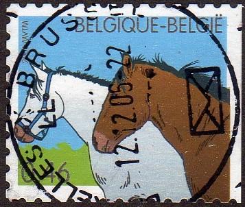 Belgium 2132h - Used - 46c Two Horses (2006) (cv $0.90)