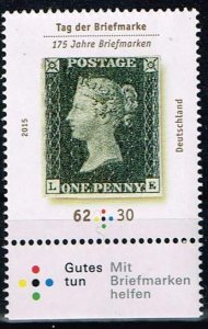 Germany 2015,Sc.#B1108 MNH Stamp Day: 175 years Penny Black