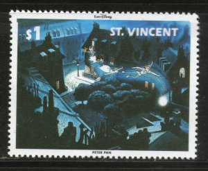 St. Vincent 1992 Walt Disney Movies - Peter Pan Film Cinema Sc 1711f MNH # 2663