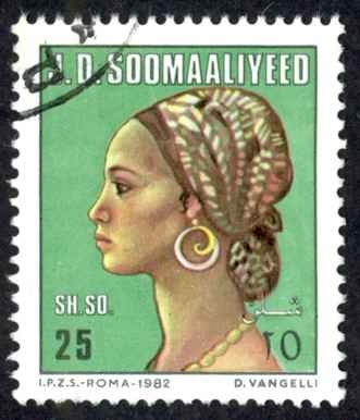 Somalia Sc# 521 Used 1982 25sh Somali Woman