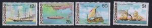 Barbados Sc 487-90 1979 ships stamp set mint NH