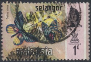 Selangor  Malaya  SC#  128 Used  Butterflies  see details & scans