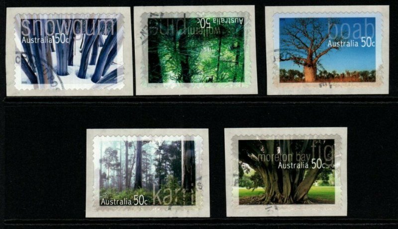 AUSTRALIA SG2550/4 2005 NATIVE TREES SELF ADHESIVE FINE USED