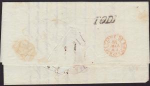 ITALY 1842 folded letter straight line NARNI to Rome........................6775