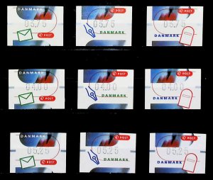 Denmark 2000 Automatic Stamps MNH** Full Set A22P26F9416