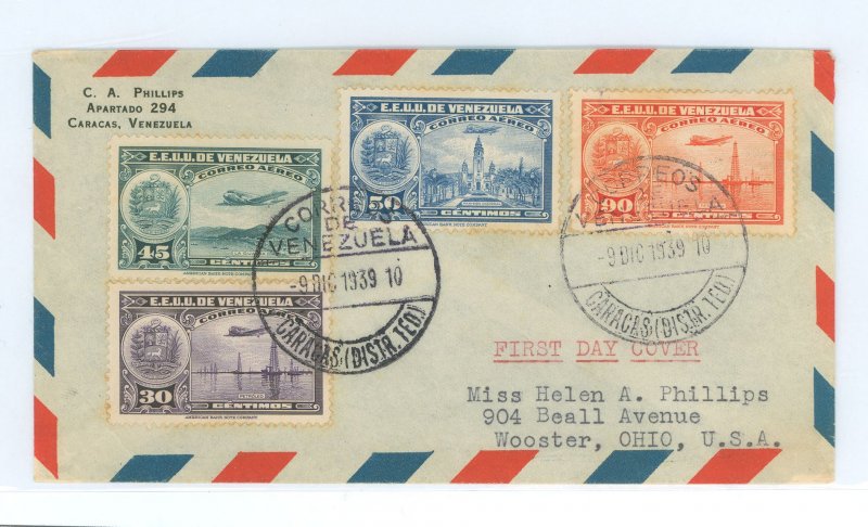 Venezuela  1939 FDC