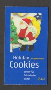 U.S. Scott Scott #3960b-3960d BK299 Holiday Cookies Stamp - Mint NH Booklet