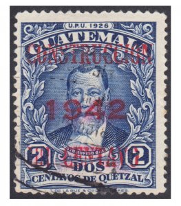 GUATEMALA 1942 POSTAL TAX  STAMP SCOTT # RA18. USED.