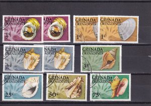 SA06a Grenada Grenadines 1976 Shells used stamps