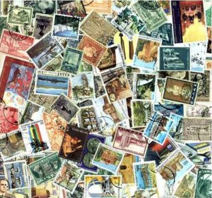 Greece Stamp Collection - 100 Different Stamps