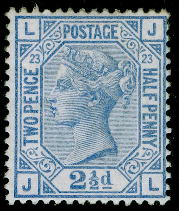 SG157, 2½d blue plate 23, M MINT. Cat £450. JL 