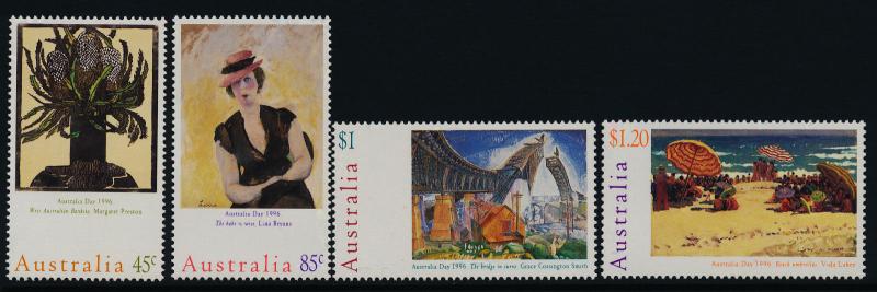 Australia 1476-9 MNH Art, Paintings, Australia Day