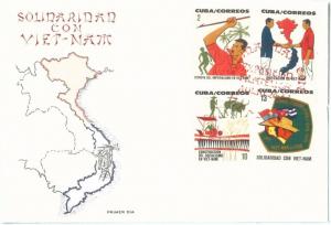 73990 - HAVANA -  FDC COVER  1966 - VIETNAM Agricolture MAPS