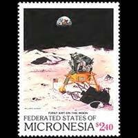 MICRONESIA 1989 - Scott# 82 Moon Landing Set of 1 NH