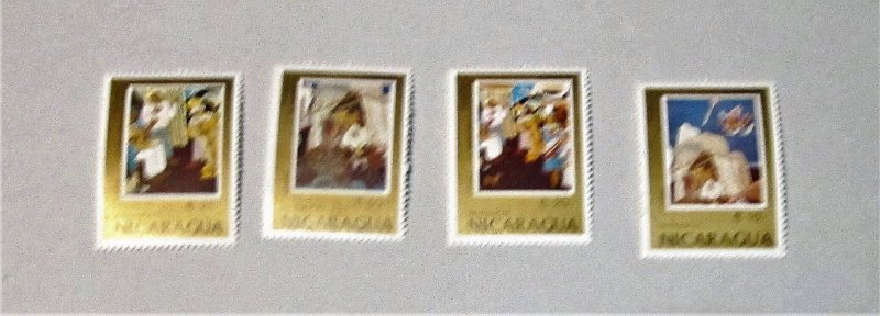 Nicaragua - 1671-74, MNH Set. Christmas Paintings. SCV - $1.80