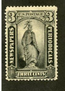 US Stamps # PR10 3c Newspaper FRESH OG HINGED