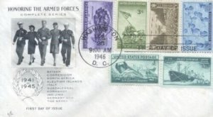 939 ARMED FORCES COMBO FDC - Artcraft