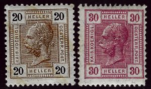 Austria SC#94 & #96 Mint F-VF hr...Place your Lucky Bid!