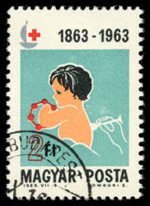 HUNGARY Sc 1537 VF/Used - 1963 Medical Examination of Child