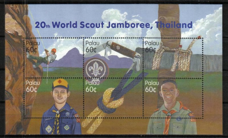 Palau Stamp 708  - Scout Jamboree, Thailand